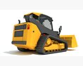 Mini Tracked Skid Loader 3Dモデル side view