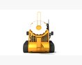 Skid Steer Loader Tree Cutter 3Dモデル top view