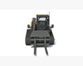 Tracked Skid Steer Loader Pallet Fork 3Dモデル top view