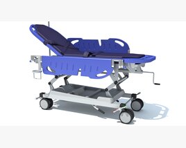 Adjustable Hospital Stretcher 3D-Modell