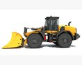 Articulated Wheel Loader 3D 모델  back view