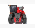 Hydraulic Telehandler Forklift 3Dモデル side view
