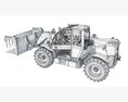 Hydraulic Telehandler Forklift Modello 3D