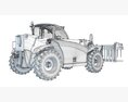 Hydraulic Telehandler Forklift 3d model