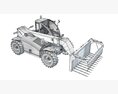 Hydraulic Telehandler Forklift 3D-Modell