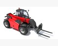 Industrial Telescopic Loader 3d model front view