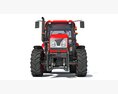 Compact Farm Tractor 3d model clay render