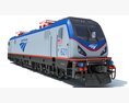Amtrak Electric Locomotive Modello 3D