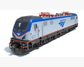 Amtrak Electric Locomotive Modello 3D
