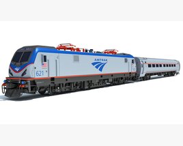 Amtrak Train 3D модель