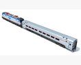 Amtrak Train 3D 모델 