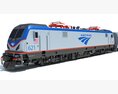 Amtrak Train 3D模型