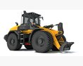 Compact Wheel Loader 3D 모델  front view