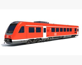 Deutsche Bahn Locomotive Train 3D model