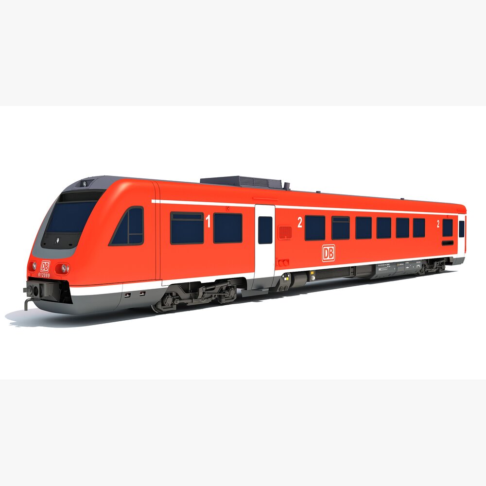 Deutsche Bahn Locomotive Train 3D model