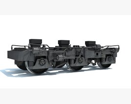 Hi-Ad Train Trucks Wheels 3D model