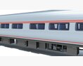Modern Commuter Railcar 3D 모델 