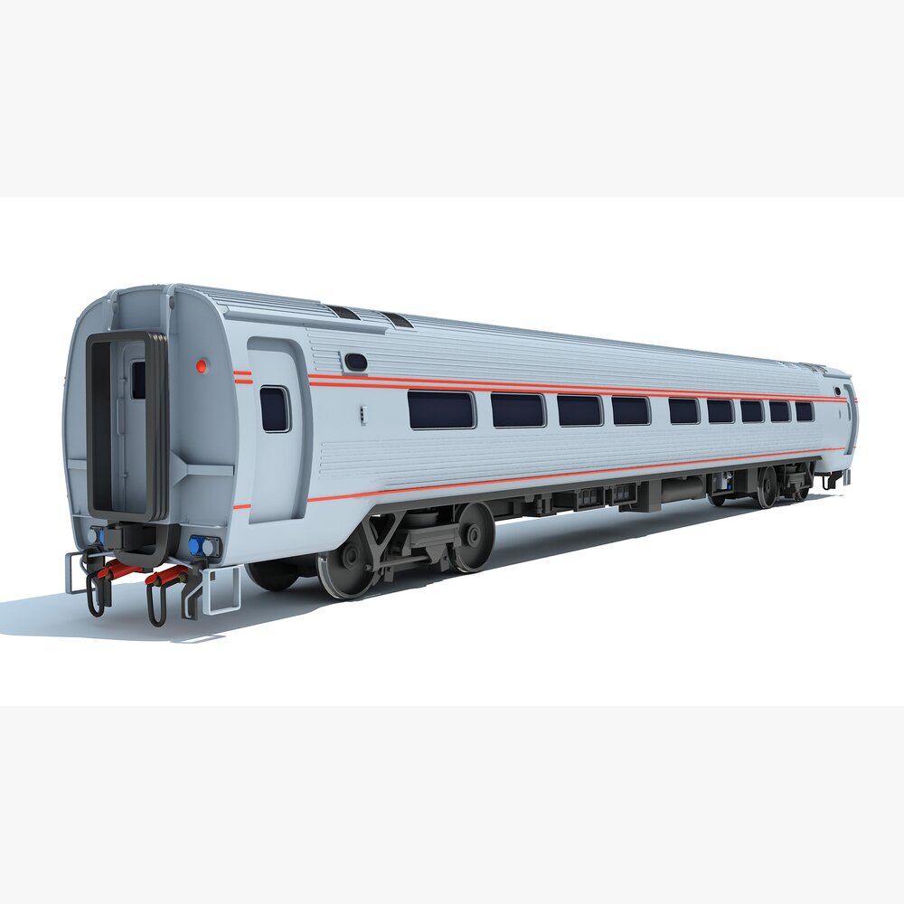 Passenger Train Car 3D model