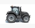 Compact Black Tractor 3Dモデル