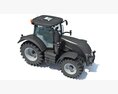 Compact Black Tractor 3D 모델 