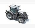 Modern Gray Farm Tractor 3D 모델 