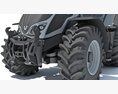 Modern Gray Farm Tractor 3D 모델  seats