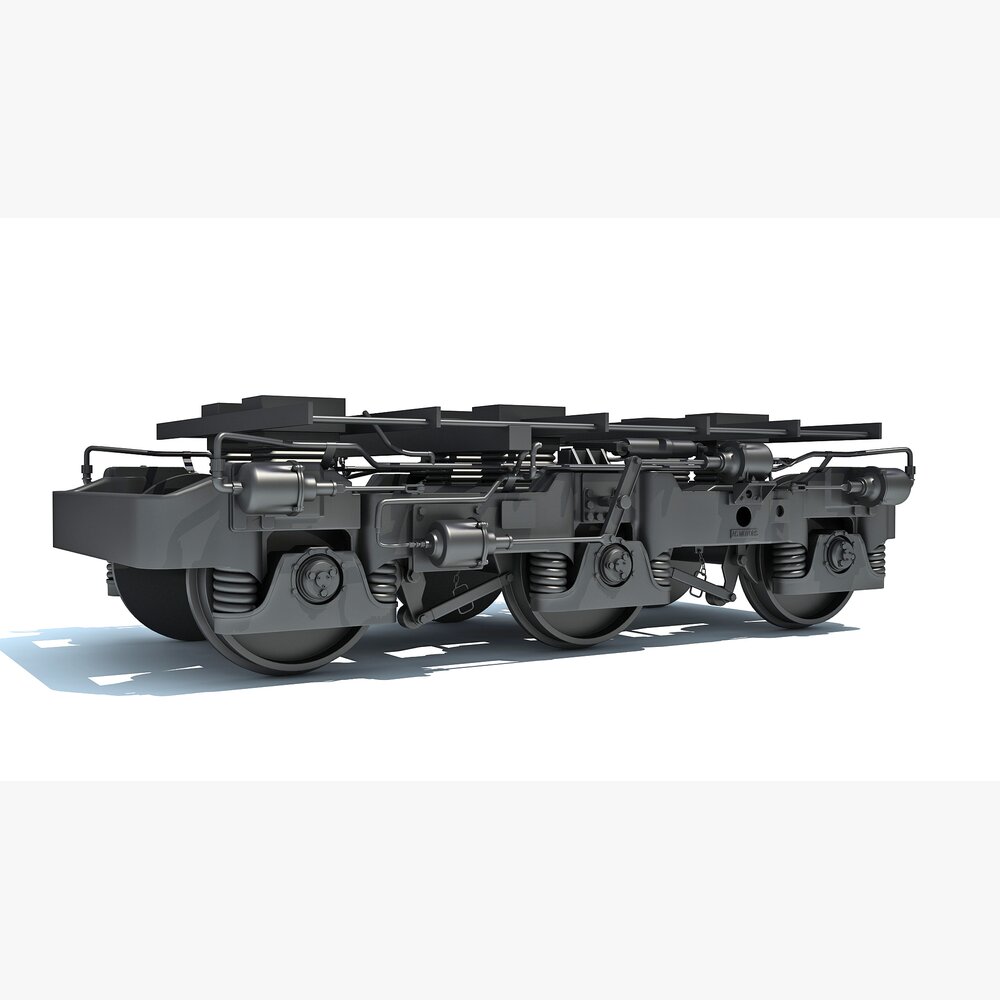 Train Truck Bogies Modelo 3d