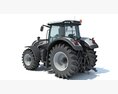 Valtra Tractor 3D-Modell wire render