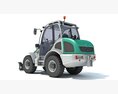 Compact Articulated Loader Modelo 3d vista lateral