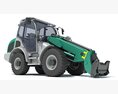 Compact Articulated Loader 3d model top view