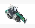 Compact Articulated Loader Modelo 3D vista frontal