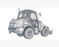 Compact Articulated Loader 3D 모델 