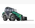 Compact Loader Forklift 3D 모델  top view