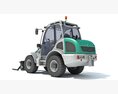 Industrial Wheel Forklift 3Dモデル side view