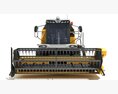 Wheeled Grain Harvester Modelo 3d argila render