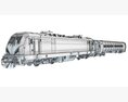 ACS-64 Passenger Train Modelo 3D