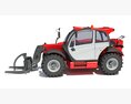 Compact Telescopic Forklift Handler 3Dモデル 後ろ姿