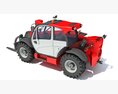 Compact Telescopic Forklift Handler 3Dモデル wire render