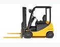 Electric Forklift 3D 모델  back view