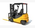 Electric Forklift 3D 모델  wire render
