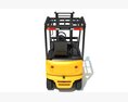 Electric Forklift Modelo 3D vista lateral