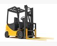 Electric Forklift 3D модель front view