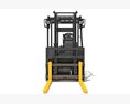 Electric Forklift 3D 모델  clay render