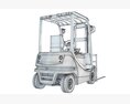 Electric Forklift 3D модель