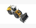 Front-End Loader 3Dモデル clay render