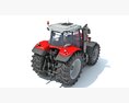 High-Horsepower Tractor 3D-Modell Seitenansicht