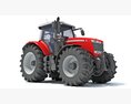 High-Horsepower Tractor 3Dモデル top view