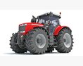 High-Horsepower Tractor Modelo 3d argila render