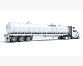 Liquid Transport Truck Modello 3D vista laterale