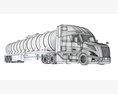 Liquid Transport Truck Modello 3D